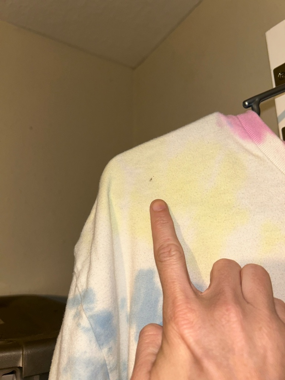Vans Women’s Tie-Dye Graphic Tee in Pastel Pink/Blue/Yellow - Picture 5 of 6